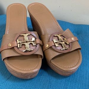 Tory Burch wedge sandals slides